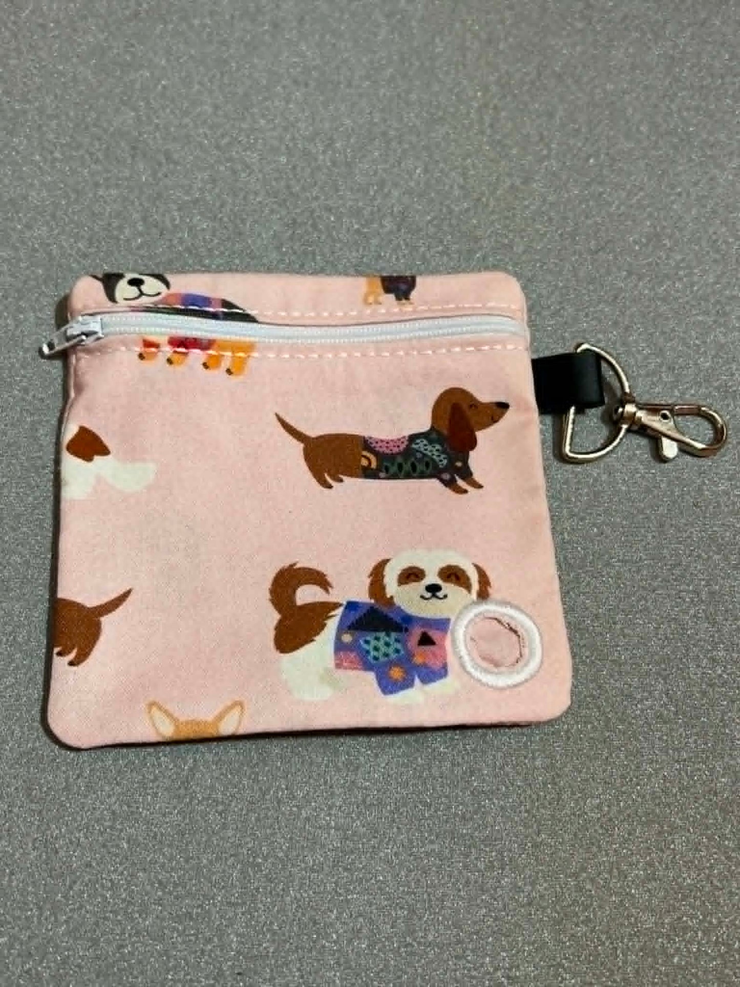 Doggie Poop Bag Holder - Pink Pups
