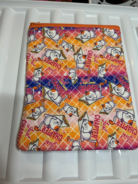 Book and E reader Sleeve - Just one more chapter