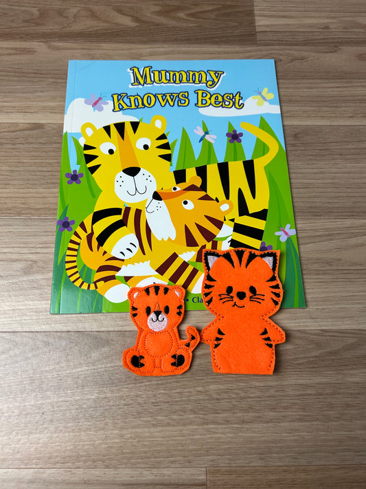 Mummy Knows Best Book and Finger Puppet Set