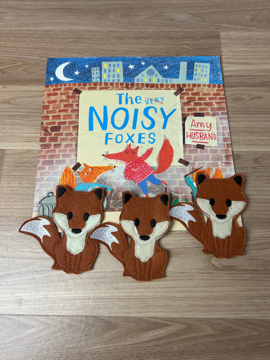 The Very Noisy Foxes Book and Finger Puppet Set