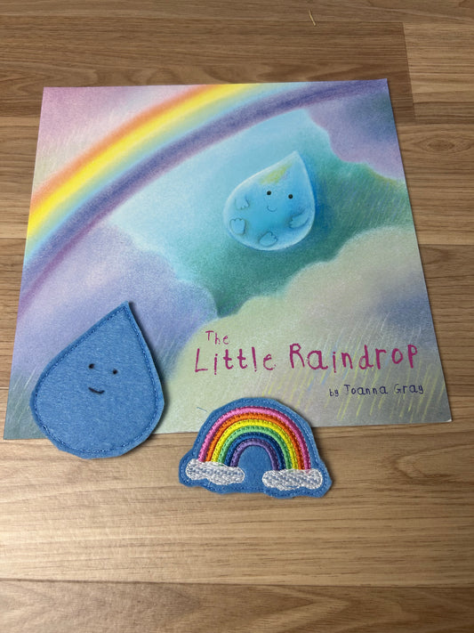 The Little Raindrop Book and Finger Puppet Set