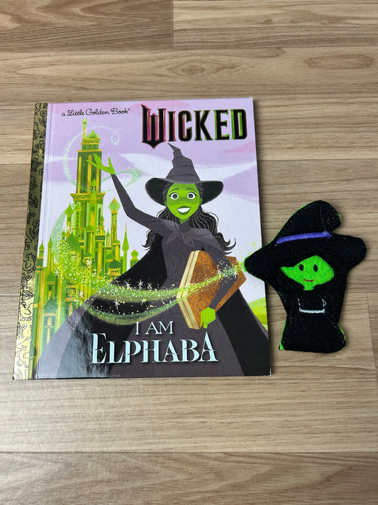 I am Elphaba Book and Finger Puppet Set