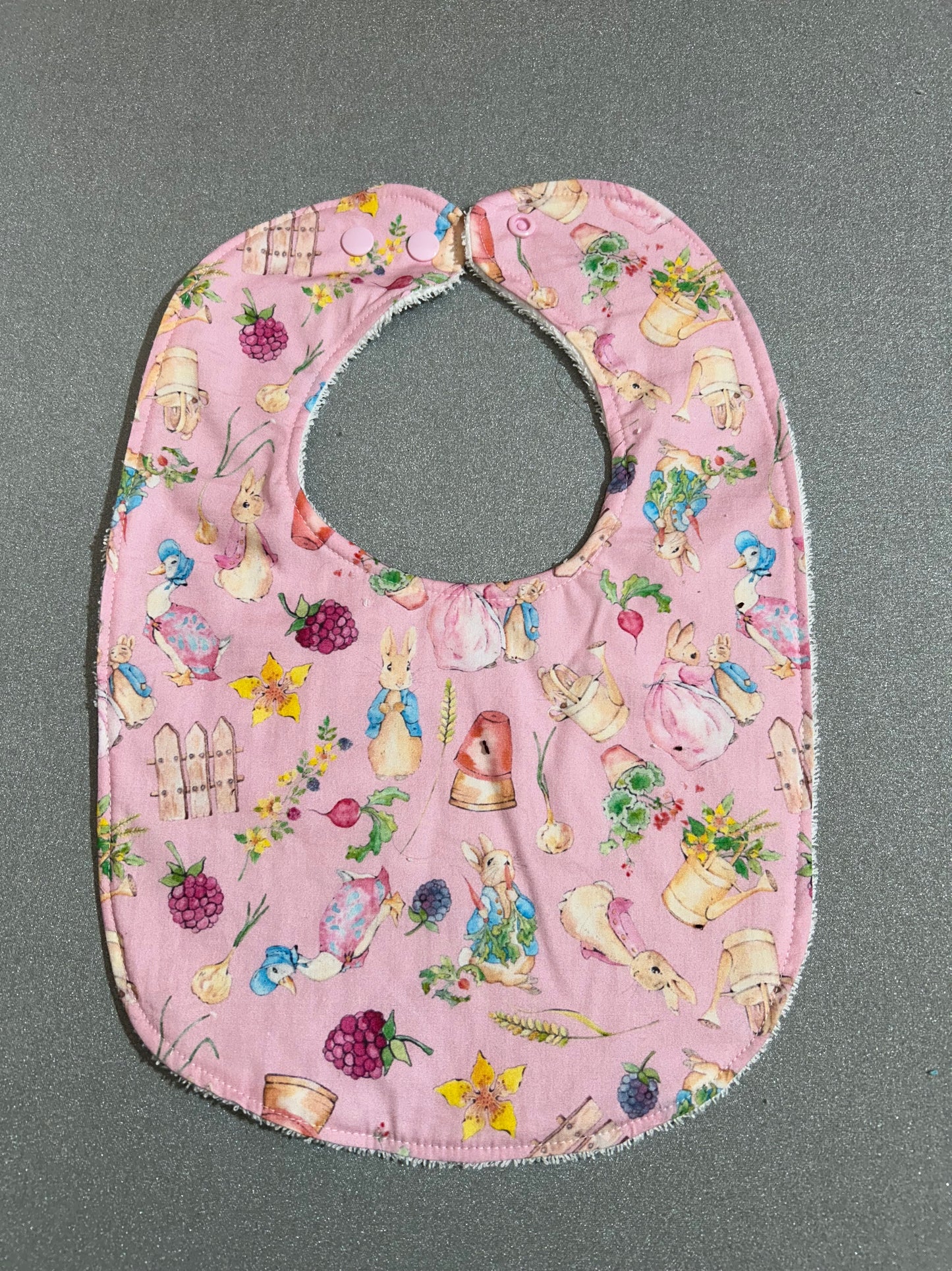 Baby Bib - Pink Peter Rabbit