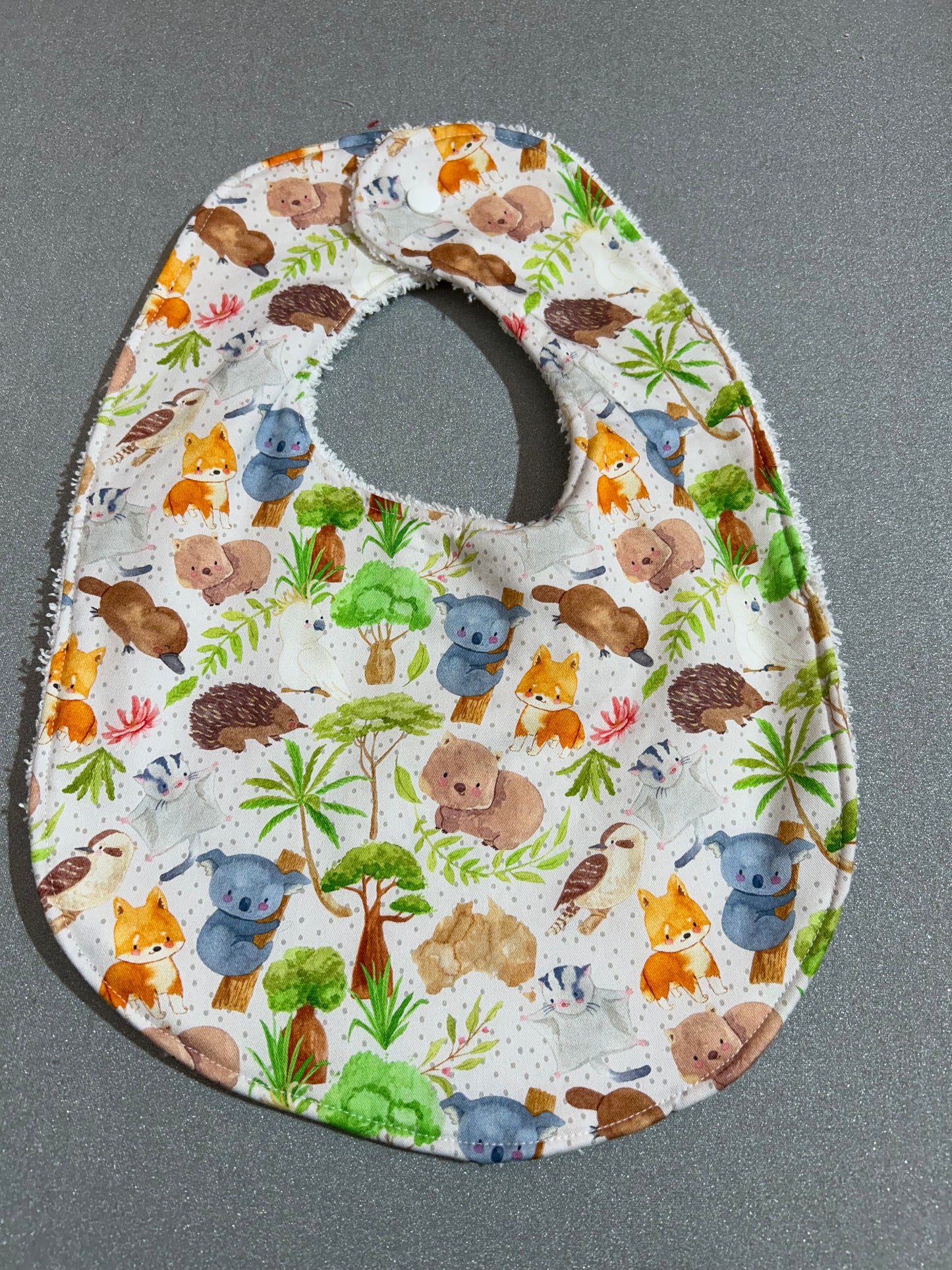 Baby Bib - Aussie animals