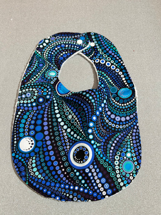 Baby Bib - Dot blue
