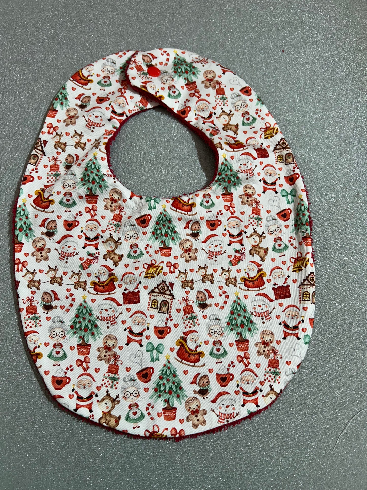 Baby Bib - Santa christmas