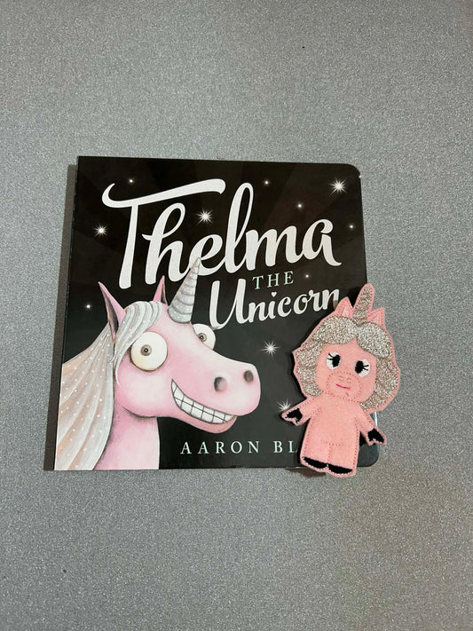 Thelma the Unicorn Book and Finger Puppet Set