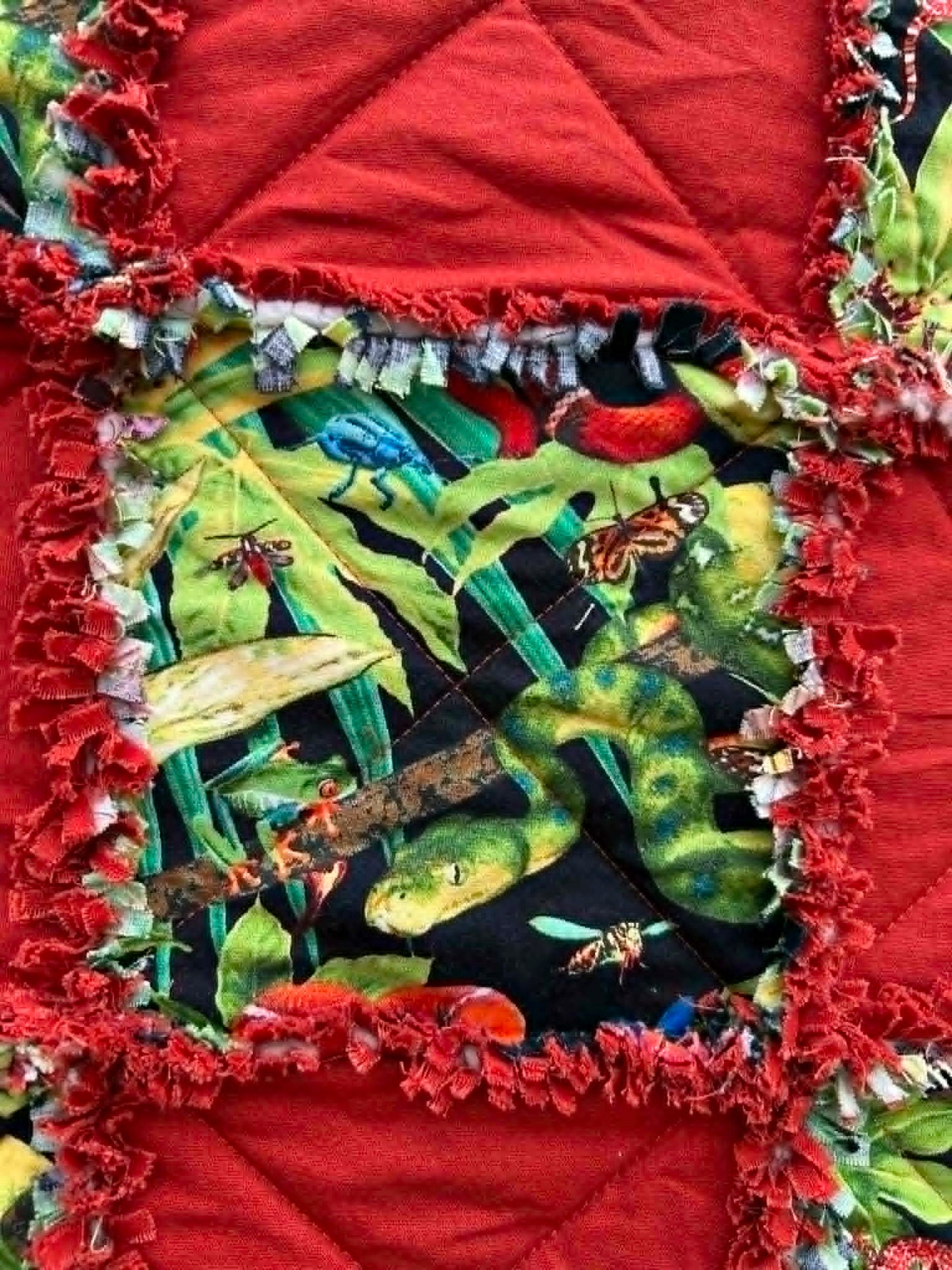 Rainforest Shaggy Quilt