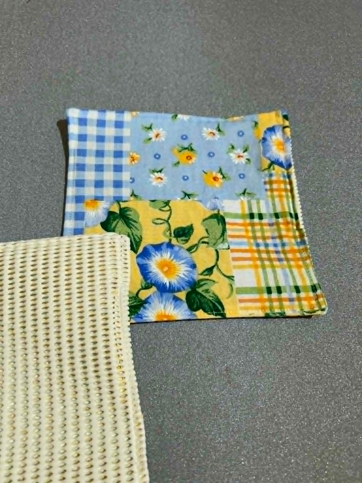 Jar Grip - Yellow / Blue Floral