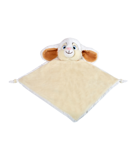 White Bunny Embroidered Blankie