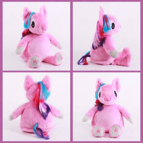 Pink Horse Embroidered Toy