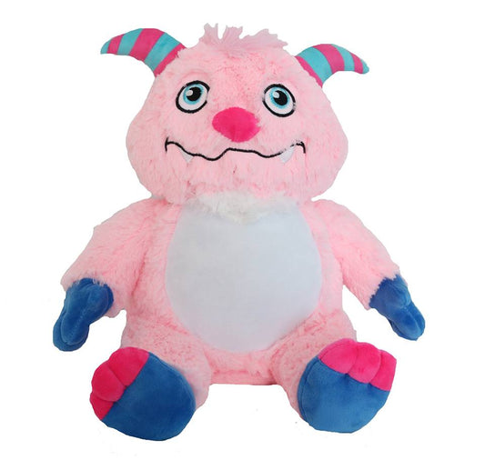Pink Monster 2 Embroidered Toy