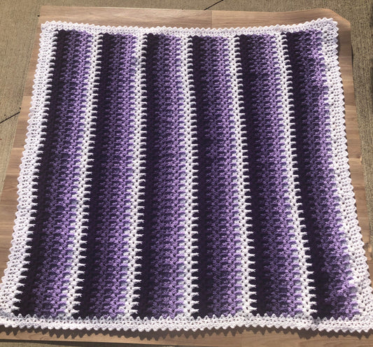Crochet Blanket - Shades of Purple