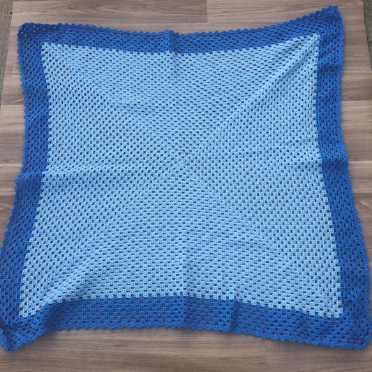 Crochet Blanket - Blues