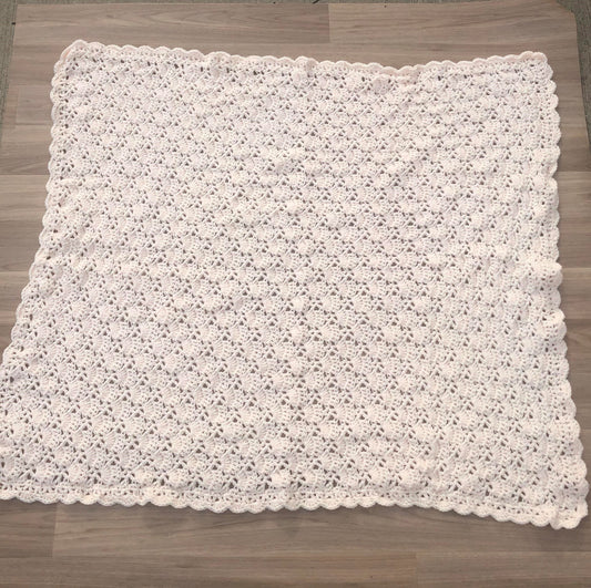 Crochet Blanket - Pale Pink