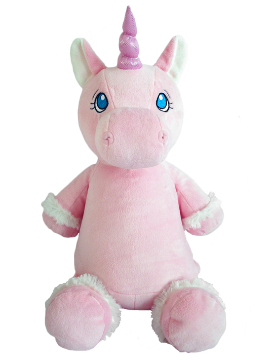 Pink Unicorn Embroidered Toy