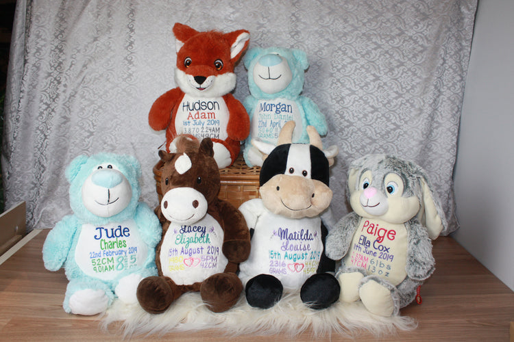 Embroidered Toys & Blankies