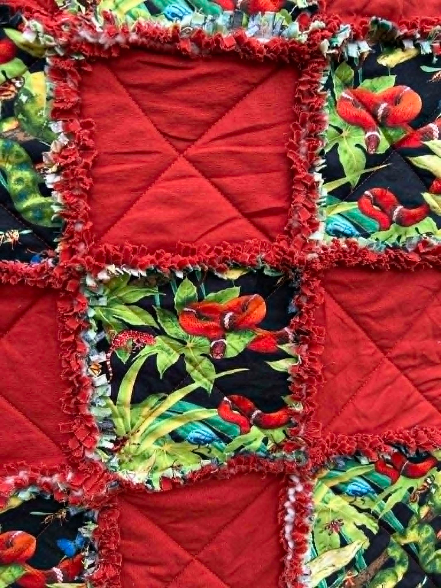 Rainforest Shaggy Quilt
