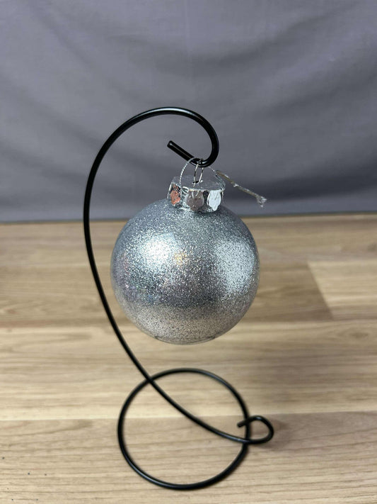 Personalised Christmas Bauble - Silver