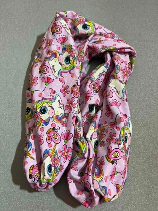 Infinity Scarf - Pink Unicorns