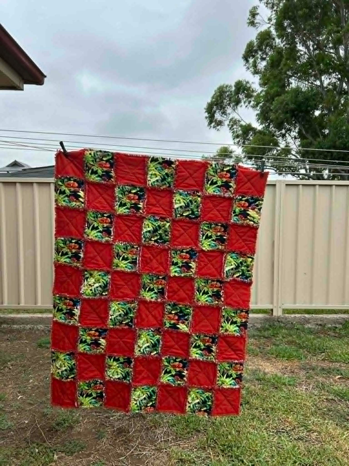 Rainforest Shaggy Quilt