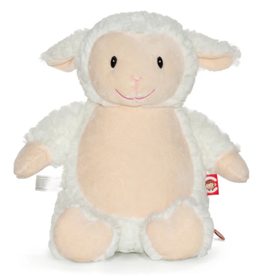 Fluffy Lamb Embroidered Toy