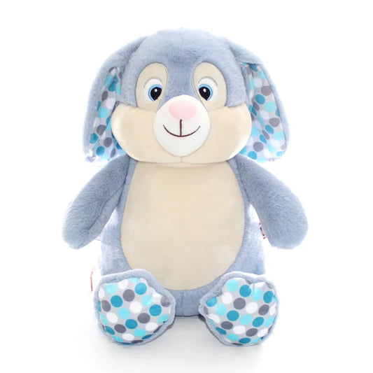 Blue Bunny Embroidered Toy