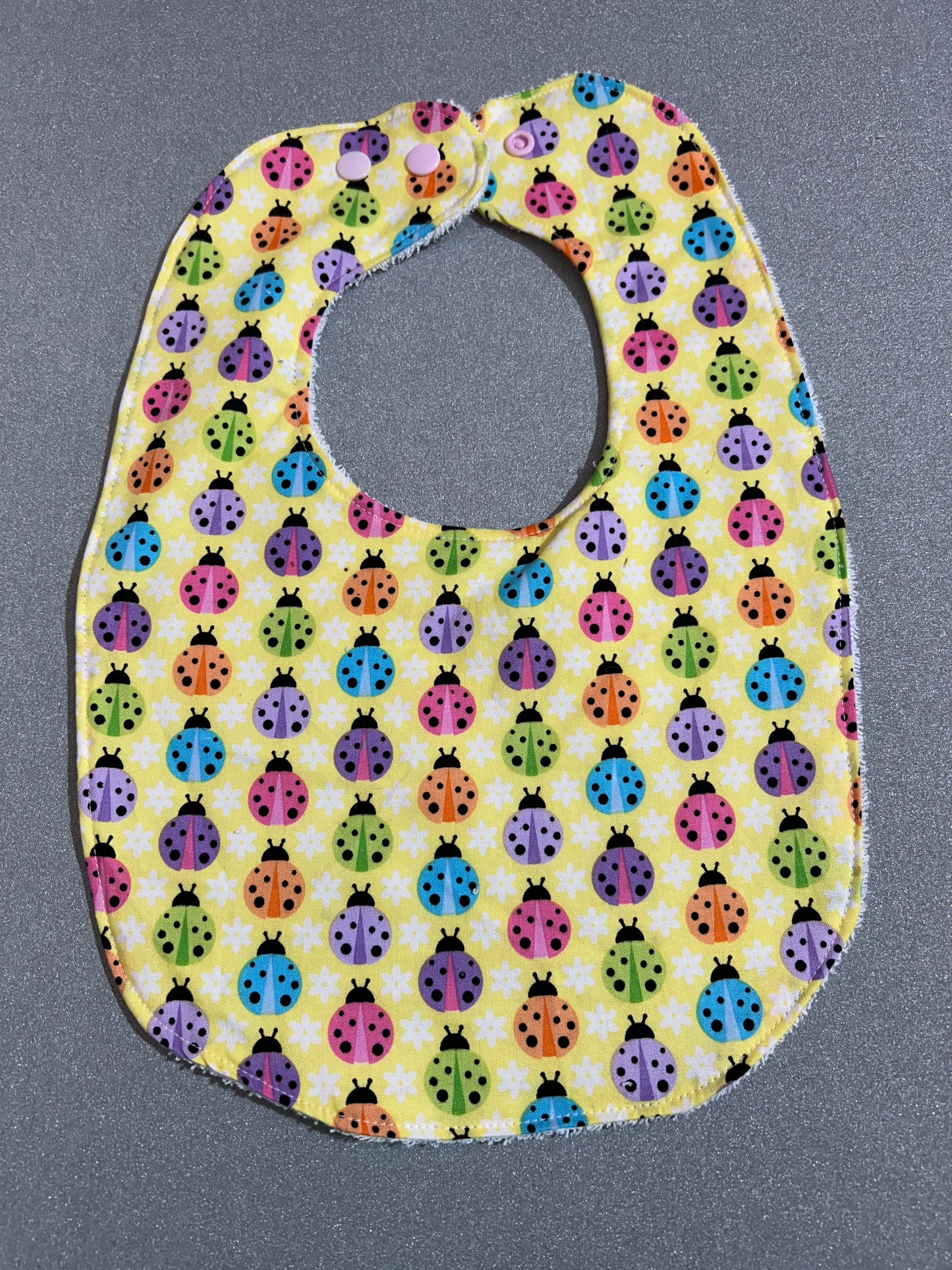 Baby Bib - Colourful Ladybugs