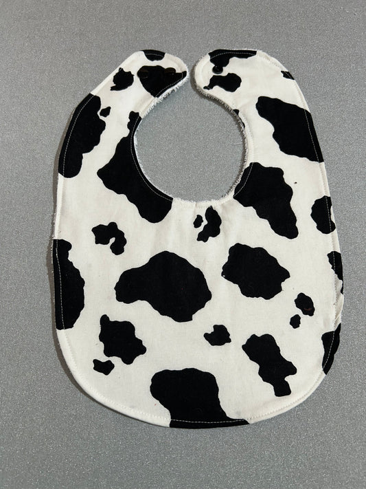 Baby Bib - Cow Print