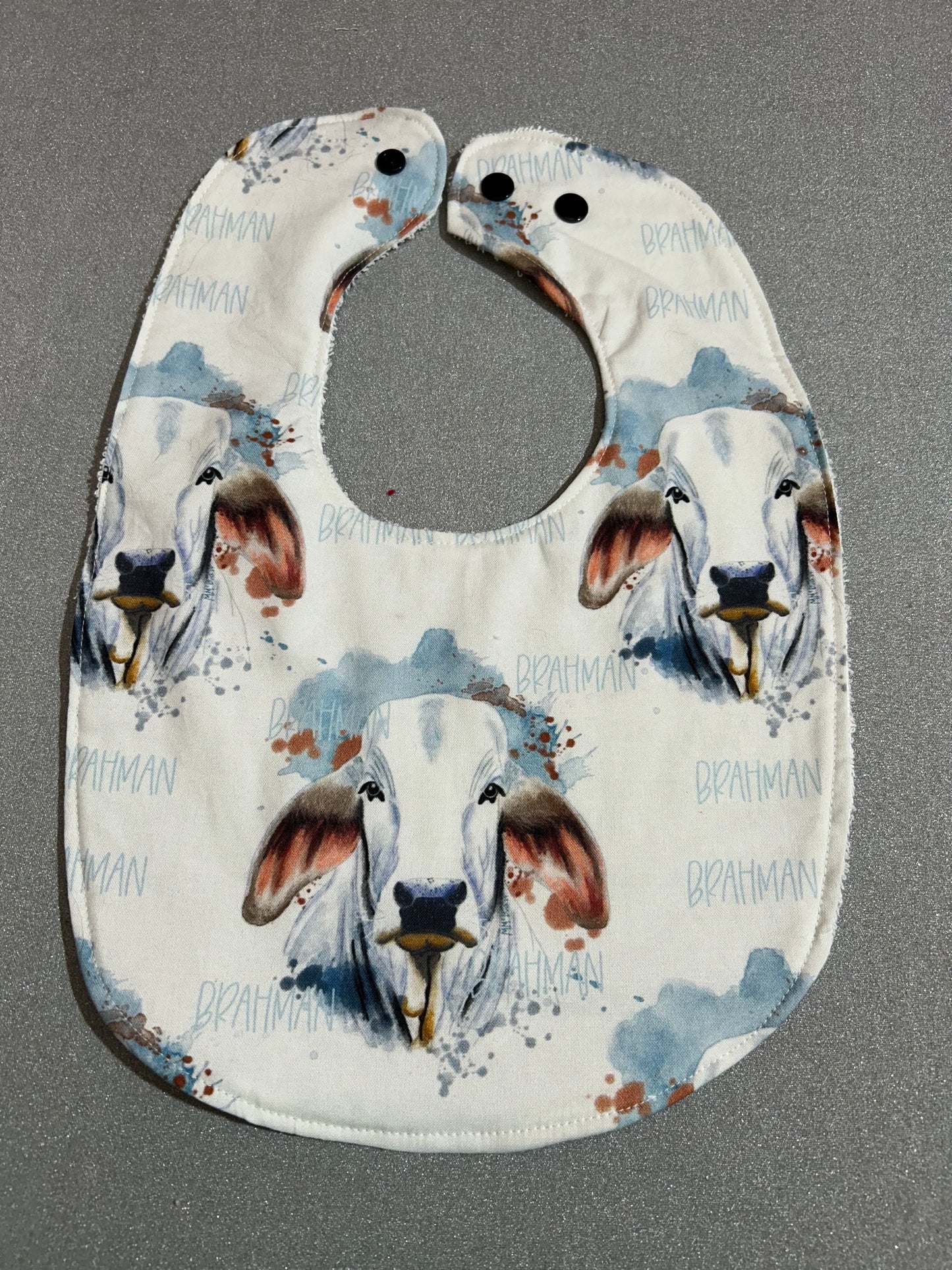 Baby Bib - Brahman Grey