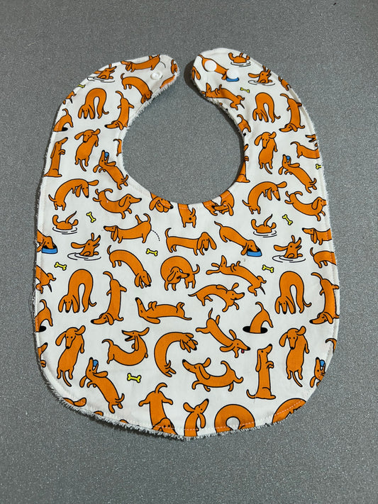 Baby Bib - Sausage Dogs