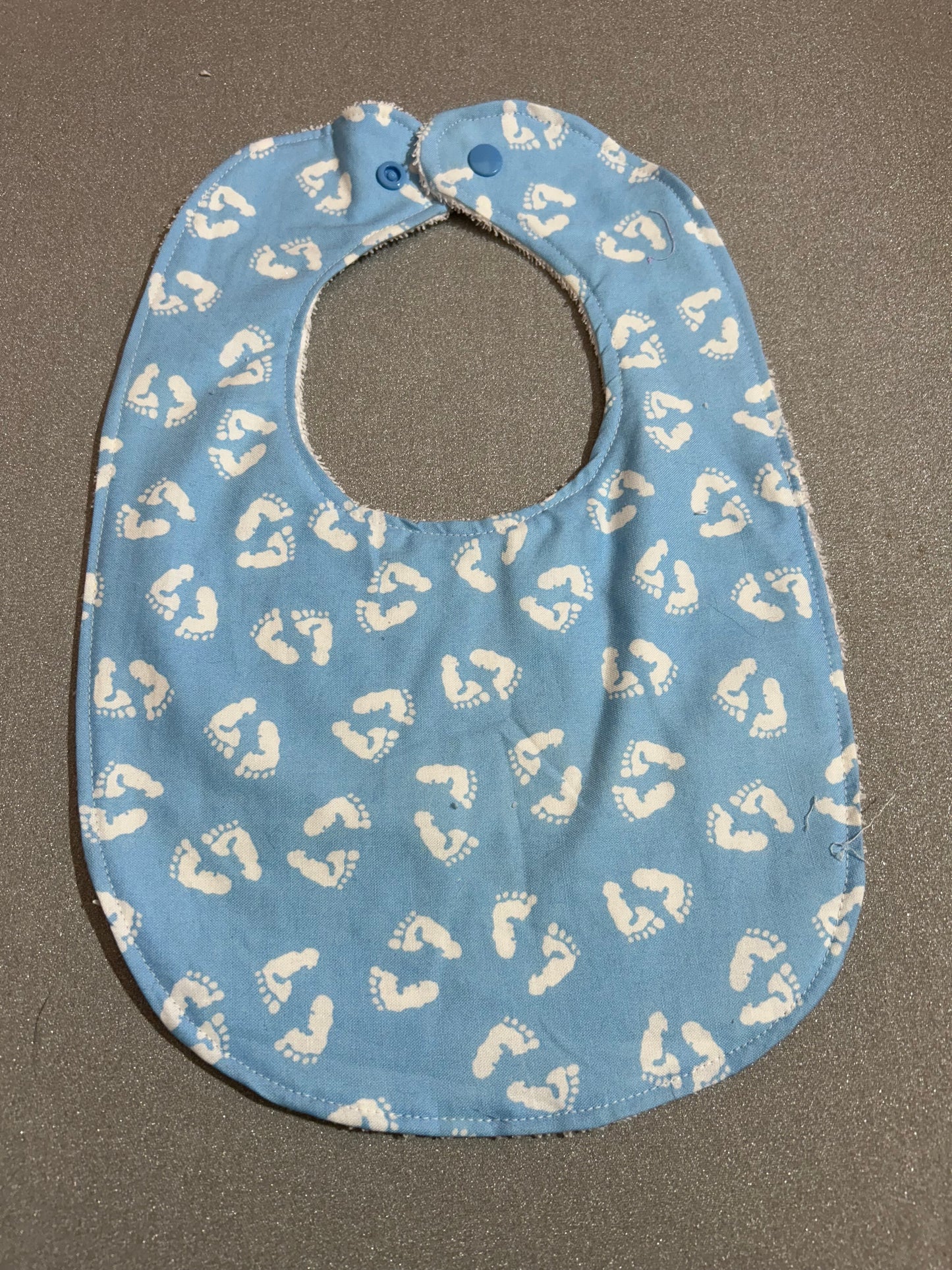 Baby Bib -  Blue Feet