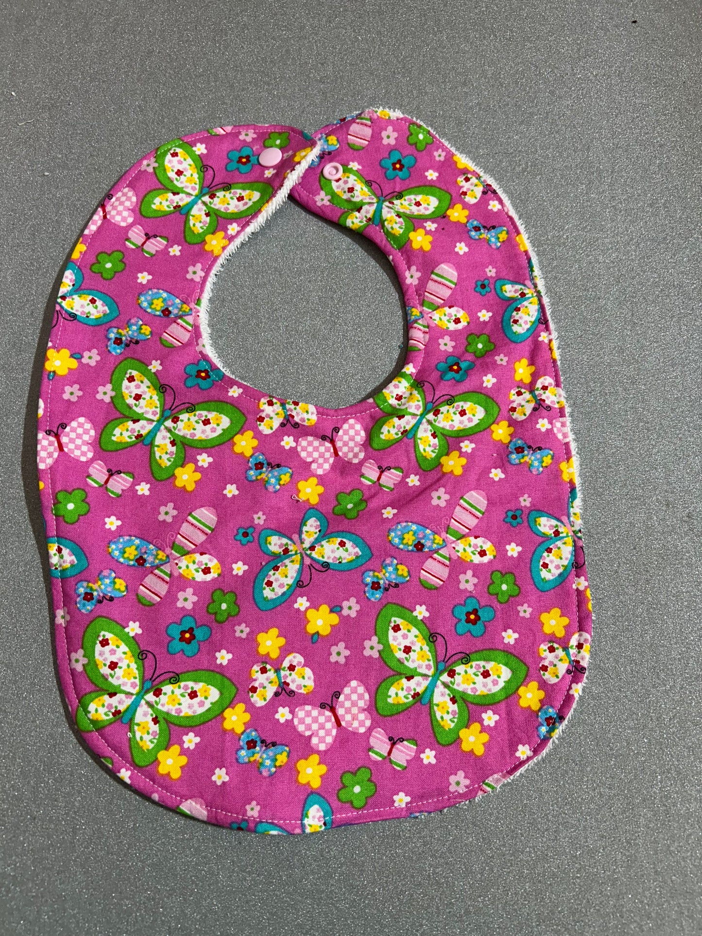 Baby Bib - Pink Butterfly
