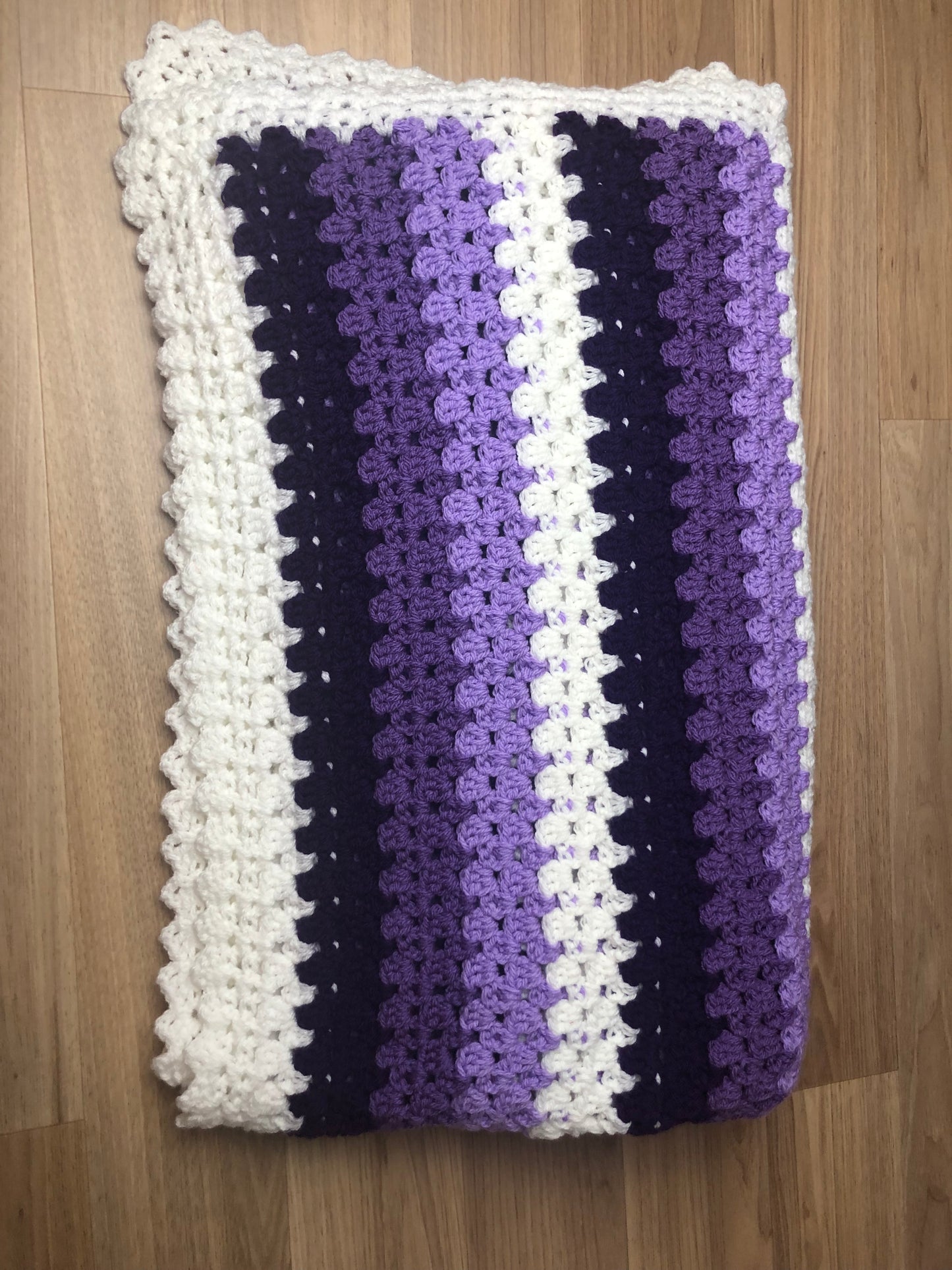 Crochet Blanket - Shades of Purple