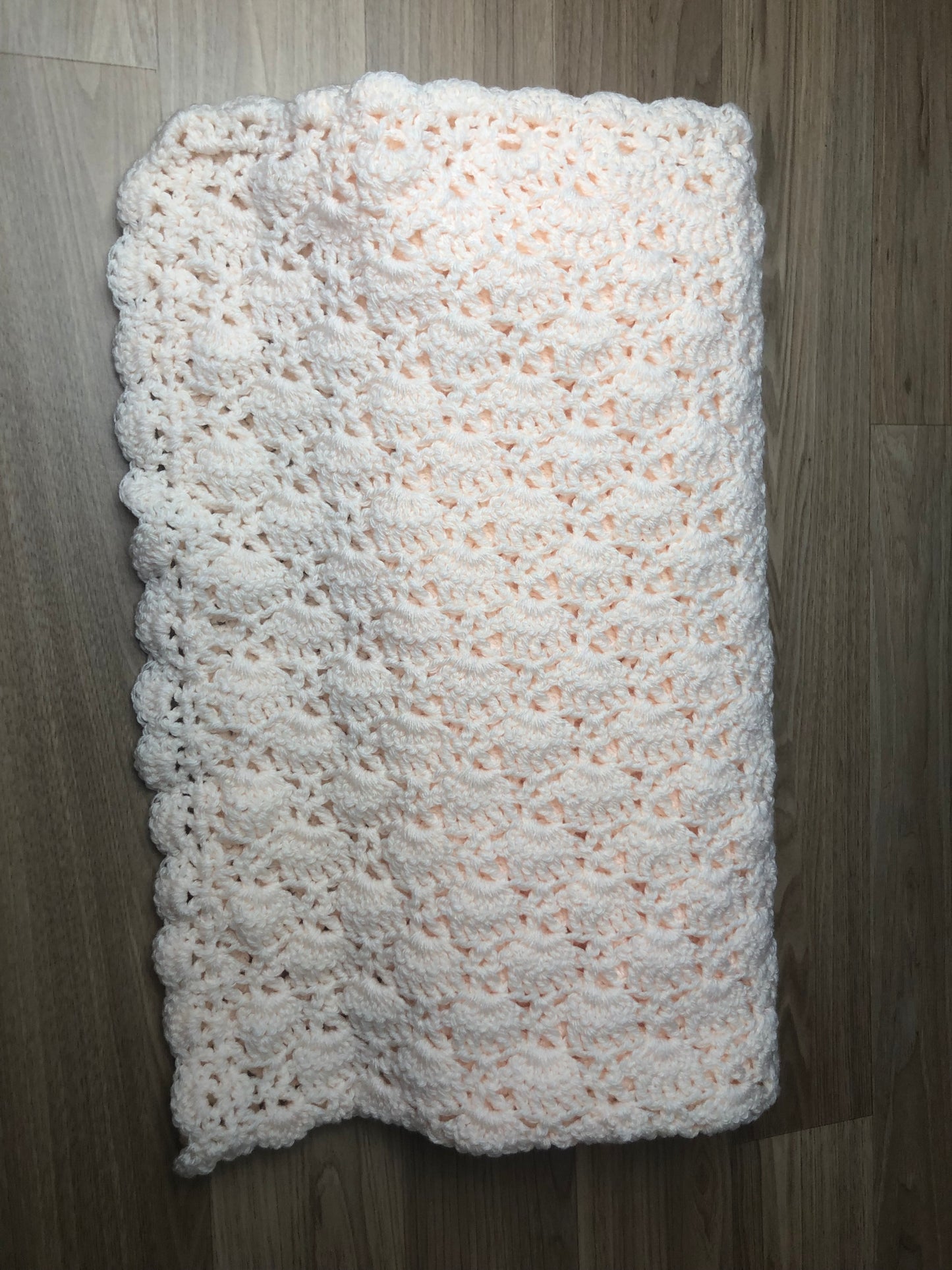 Crochet Blanket - Pale Pink