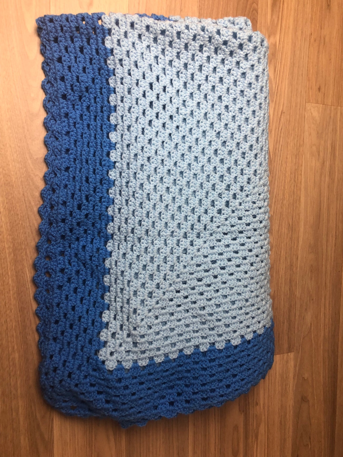 Crochet Blanket - Blues