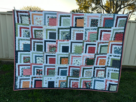 Sunnyside Quilt - pink binding