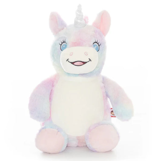 Pastel Rainbow Unicorn Embroidered Toy