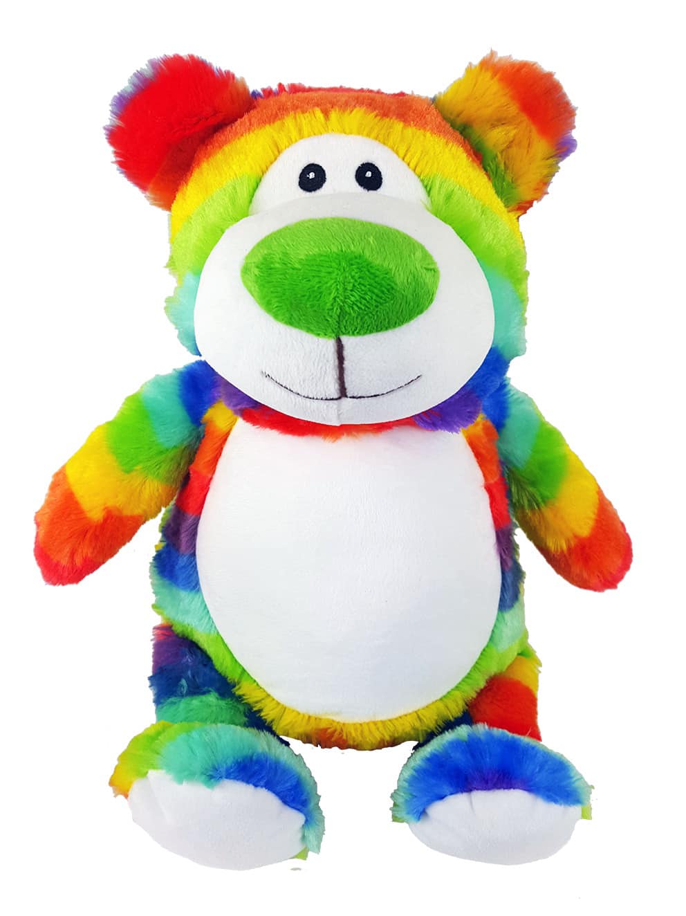Rainbow bear Embroidered Toy