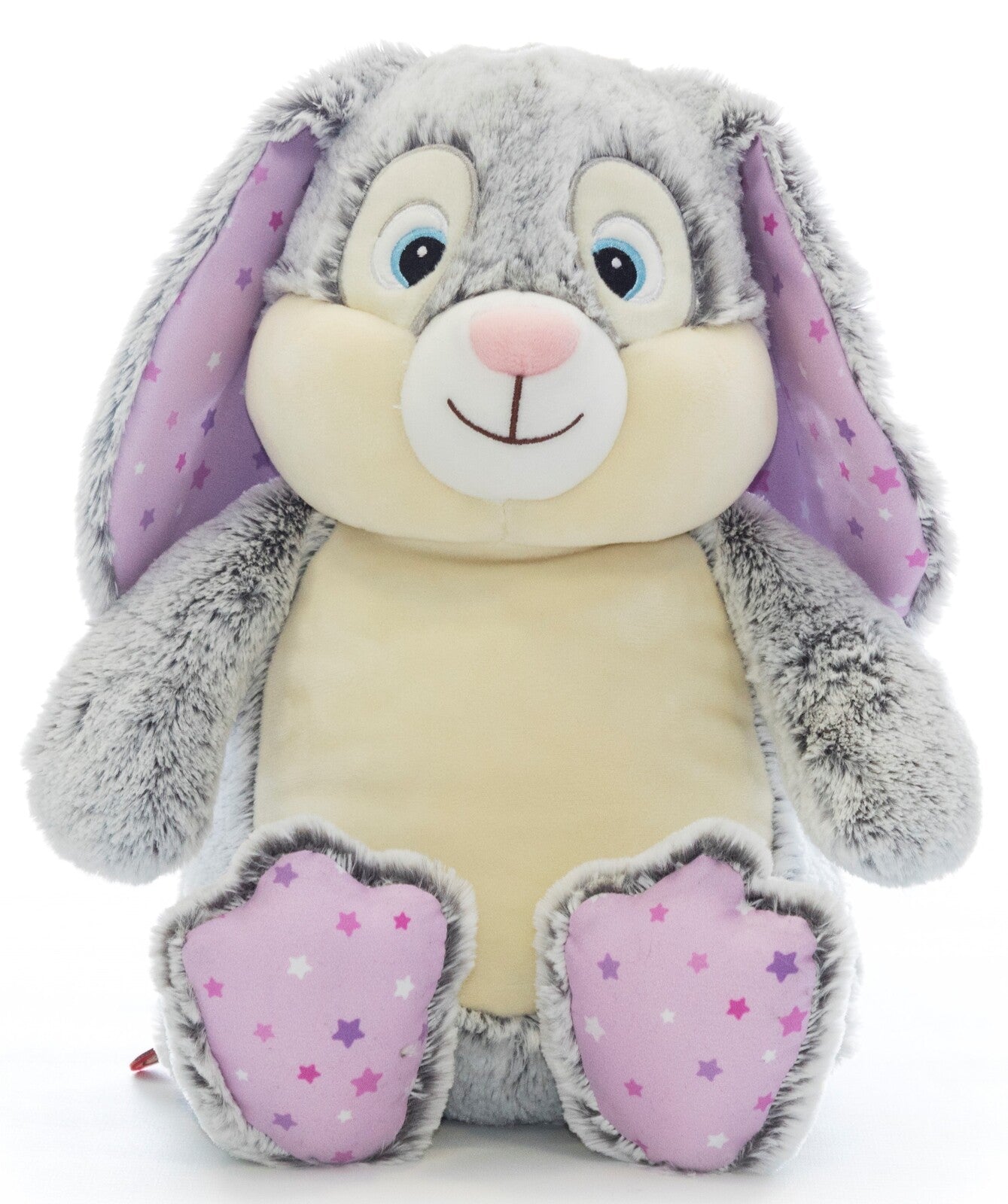 Bunny with pink accent Embroidered Toy