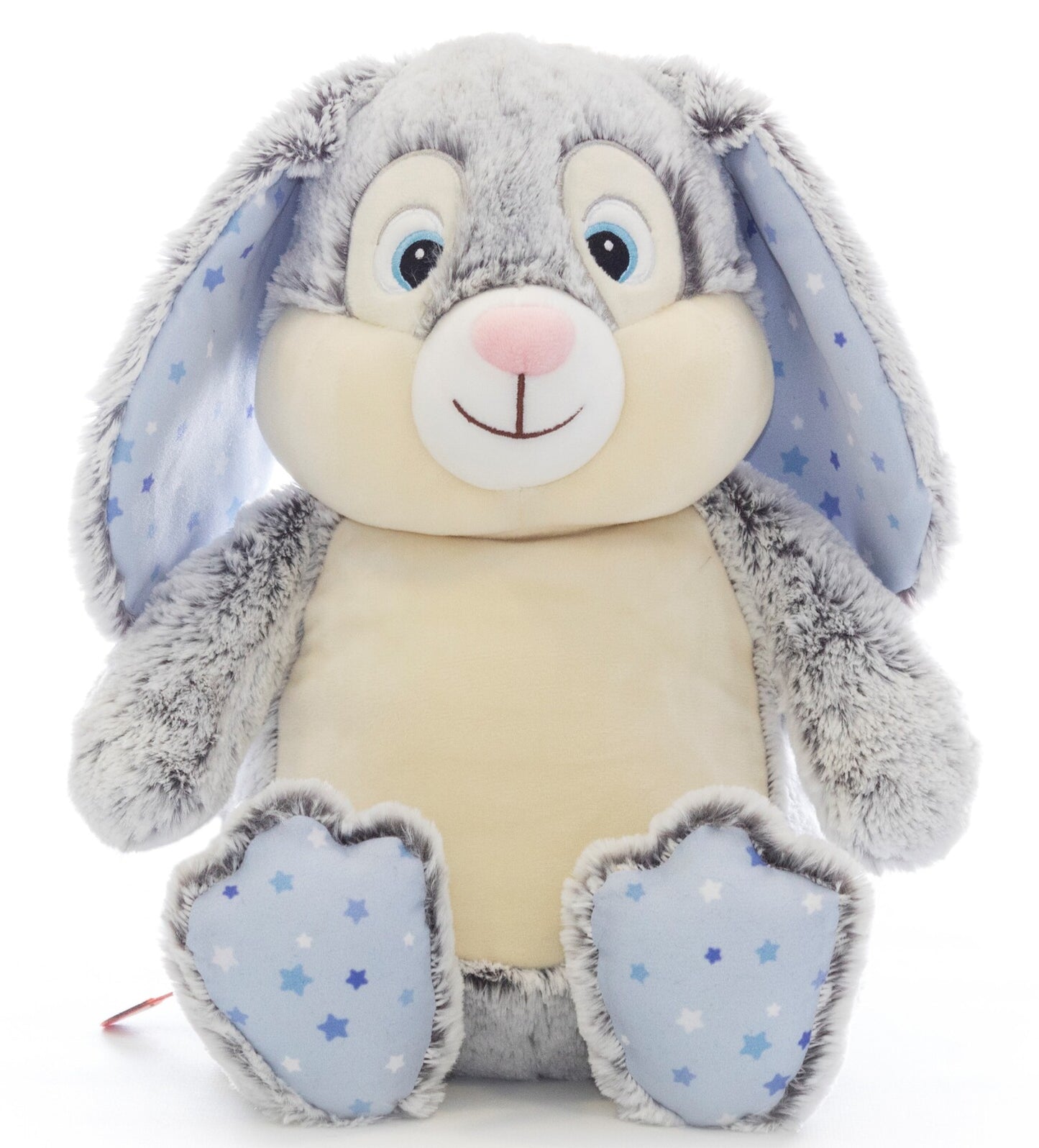 Bunny with blue accent Embroidered Toy