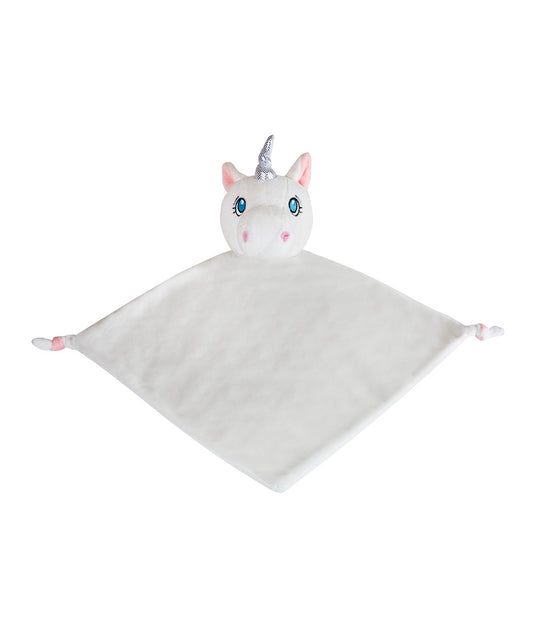 White Unicorn Embroidered Blankie