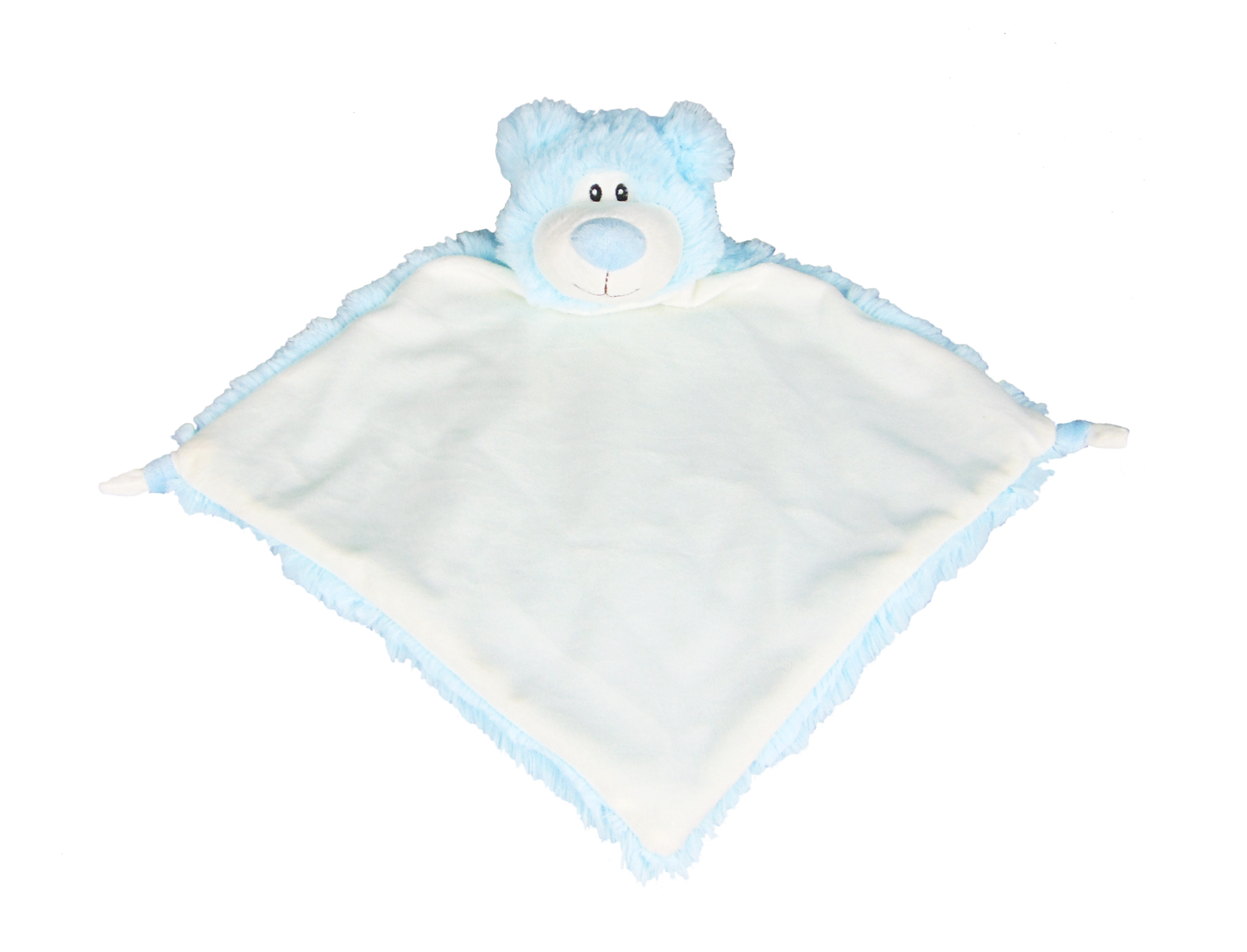 Blue Bear Embroidered Blankie