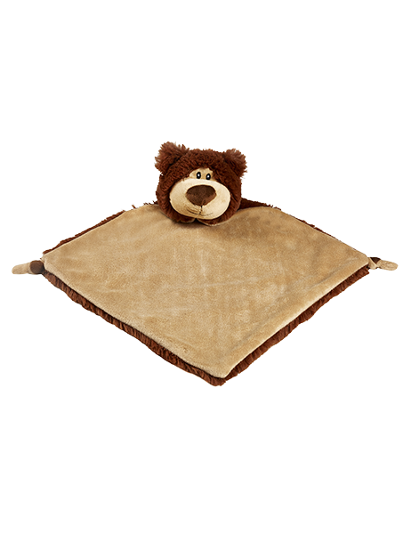 Brown Bear Embroidered Blankie