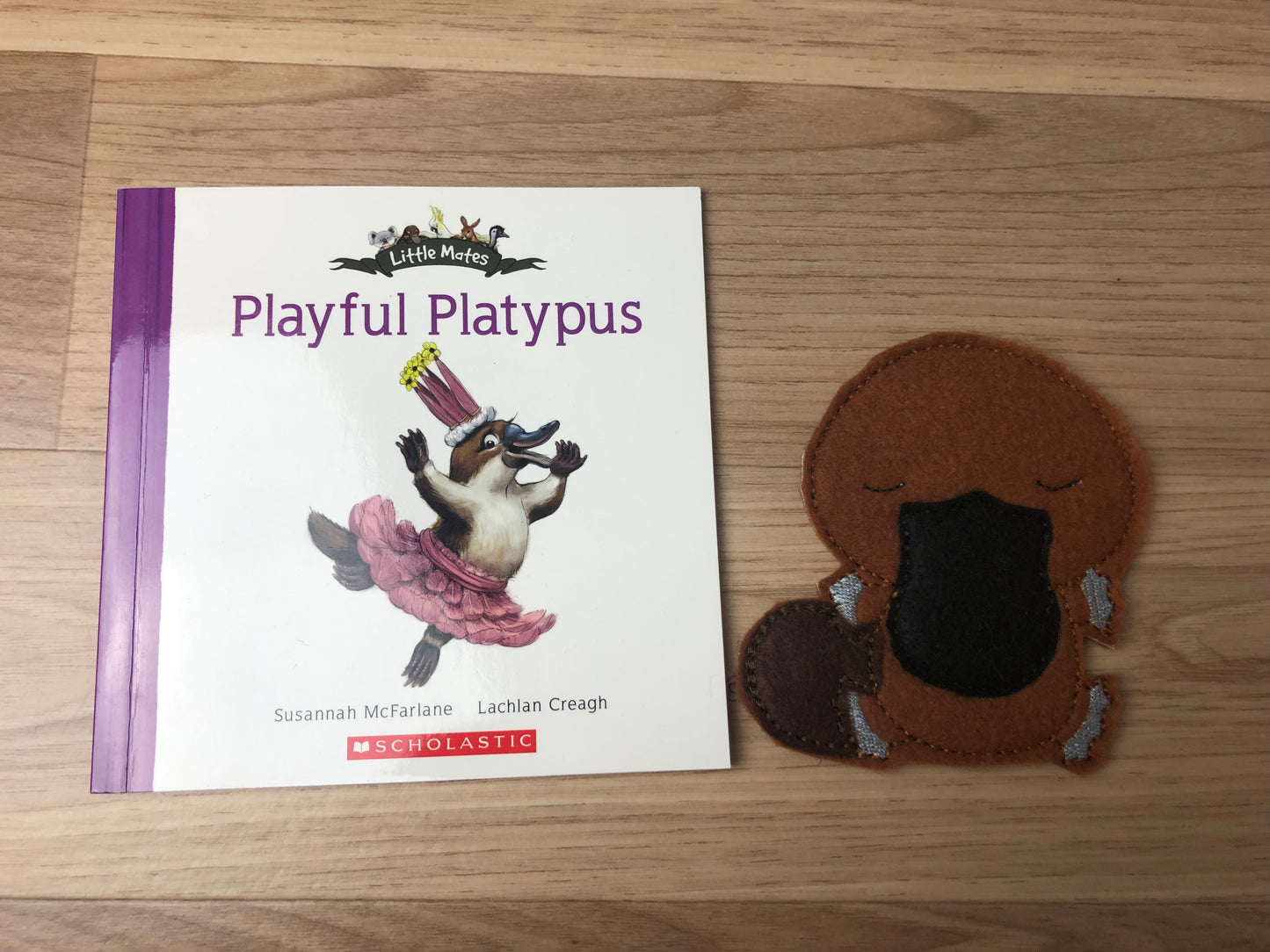 Playful Platypus Book and Finger Puppet Set