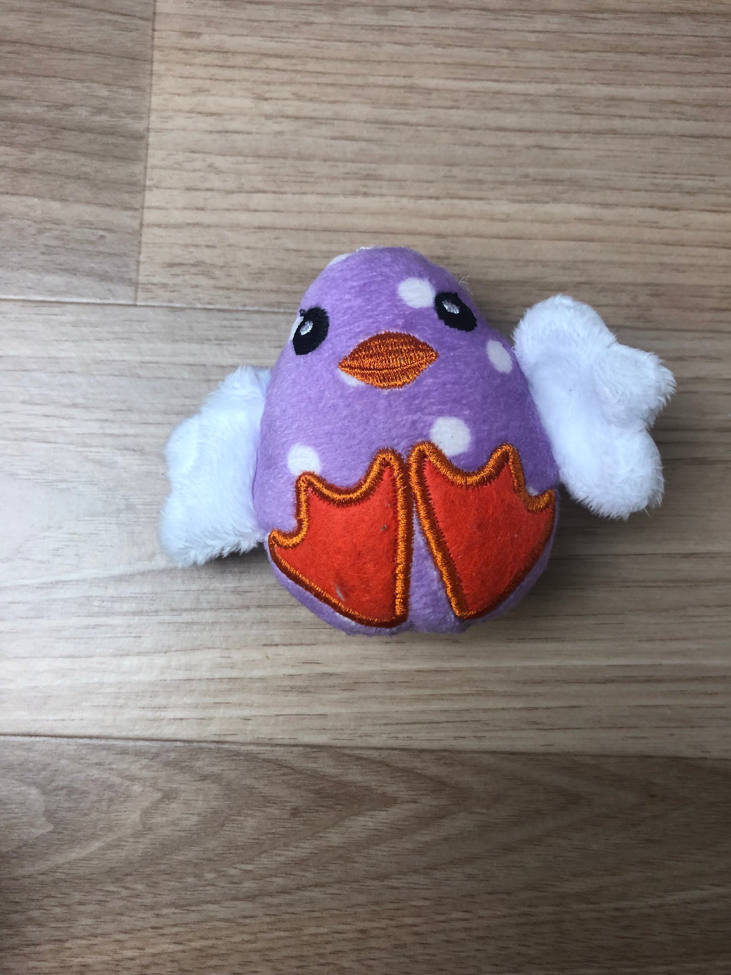 Purple Chick Soft Toy and Bunny Finger Puppet in Egg