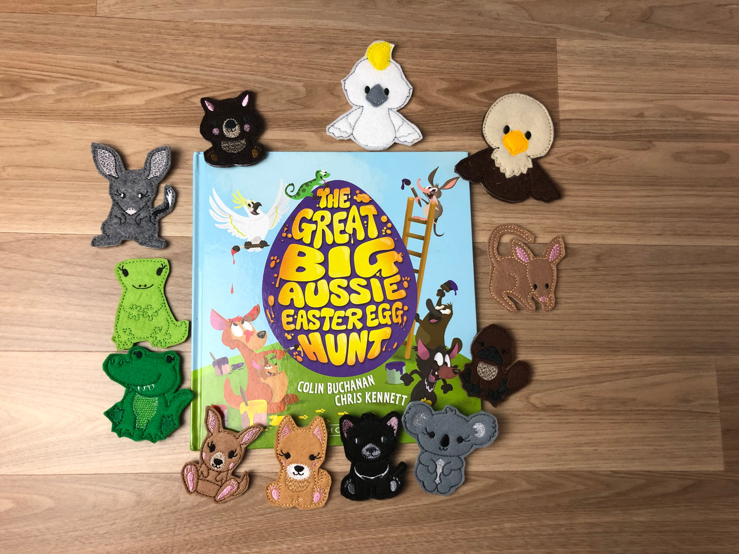 The Great Big Aussie Easter Egg Hunt Book with Finger Puppets