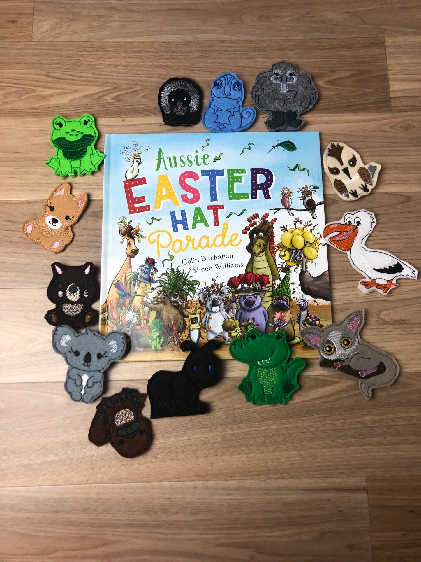 Aussie Easter Hat Parade Book with Finger Puppets