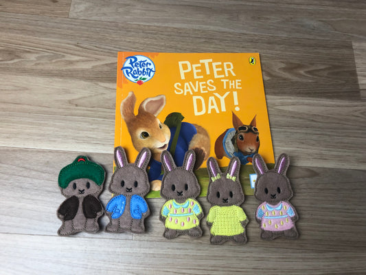 Peter Saves the Day Book and Finger Puppet Set