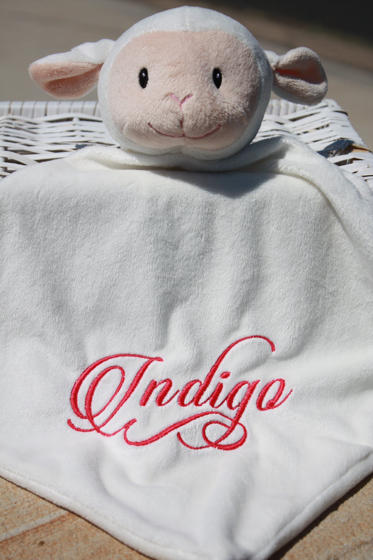 Bunny Embroidered Blankie